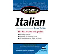 Schaum's Easy Outline of Italian, Second Edition (Schaum's Easy Outlines)