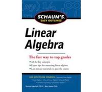 Schaums Easy Outline of Linear Algebra Revised by Marc Lipson Paperback Book Seymour Lipschutz - Marc Lipson (Auteur)