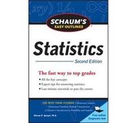 Schaums Easy Outline of Statistics Second Edition by Murray Spiegel Paperback Book Lindstrom David, Spiegel, Murray R., Lindstrom, David P. (Auteur)