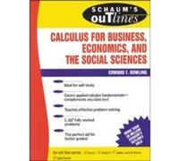 Schaums Outline of Calculus for Business Economics and The Social Sciences by Edward Dowling Paperback Book Edward T. Dowling (Auteur)