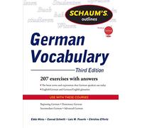 Schaum's Outline of German Vocabulary, 3ed