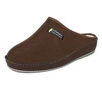 Schawos 6030 Pantoufles feutrées pour hommes, chaudement doublées de laine vierge (marron doublé, 46 EU)