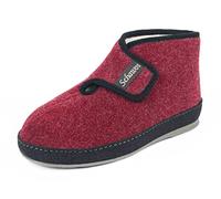 Schawos Chaussons en Feutre pour Femmes, modèle 2060, Doublure Chaude pour Pieds froids, antidérapants (Bordeaux, EU_Footwear_Size_System, Adult, Women, Numeric, Medium, Numeric_37)