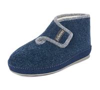 Schawos Chaussons en feutre pour femmes, modèle 2060, doublure chaude pour pieds froids, antidérapants (marin, eu_footwear_size_system, adult, women, numeric, medium, numeric_39)