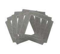 Schbot Wind X3 Lot de 5 chiffons de nettoyage de rechange en microfibre pour un nettoyage des vitres sans traces, durables et réutilisables, fixation facile, couverture de nettoyage complète, lavables