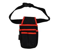 Schec à Outils, Petit Sac à Outils avec Courroie de Poche Multi-Poche, Pochette d'organisateur en Cuir pour électricien, Charpentier, Construction, Technicien (Frontière Rouge)