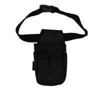 Schec à Outils, Petit Sac à Outils avec Courroie de Poche Multi-Poche, Pochette d'organisateur en Cuir pour électricien, Charpentier, Construction, Technicien (Bord Noir)