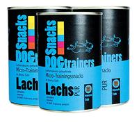 Schecker Dogtrainers Lot de 3 friandises pour chien au saumon pur Sans céréales 3 x 110 g Convient comme complément Barf