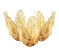 Schecker Oreilles de bœuf pour chiens - séchées - grandes - faible en gras - plaisir naturel à mâcher 180 g = environ 10 pièces