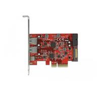 scheda delock pcie x4>1x usb-c/2xusb-a/1xusb3.0 90492