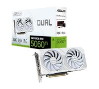 Asus GeForce RTX 5060 Ti 8GB Dual OC White - DUAL-RTX5060TI-O8G-WHITE - Carte graphique Nvidia
