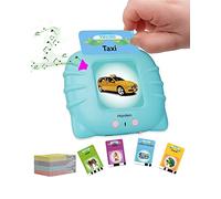 Schede Flash parlanti, giocattoli per Bambini da 1 a 12 Anni, giocattoli educativi per Bambini in età prescolare, per l'ascolto e l'apprendimento di Base, 224 Parole (Colore Azzurro, in Italiano)