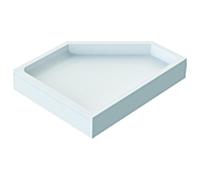 Schedel Bette Caro Support de receveur de douche SD22705 75x90x3.5cm, pentagonal, hauteur 14cm