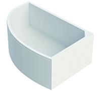 Schedel Ideal Standard support hotline SW16110 160x90cm, version droite, hauteur 57cm