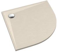 Schedline Libra Cashmere Stone receveur de douche semi-circulaire 80x80 cm beige 3SP.L1O-8080/PK/ST