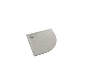 Schedpol Etrusco Cement Stone receveur de douche semi-circulaire 80x80 cm ciment 3.463/CT/ST