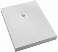 Schedpol New Horizons White Stone receveur de douche rectangulaire + cache 130x90 cm blanc 3.3318/B/ST-M2