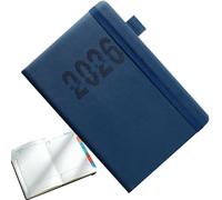 Schedule Book, 2026 Scheduling Planner, A5 English Notebook with Vertical Stripes, Versatile Journal for Fitness Academic Business Trips Daily Home Travel School Student Meetings Commute and Work