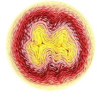 Scheepjes 1698-763 Whirl Laine Jaune/rouge/rose 1000 m Fruity 'o' Tutty
