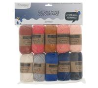 Scheepjes Catona Colour Pack 10x25g - Antipasti, Assortiment de Coton