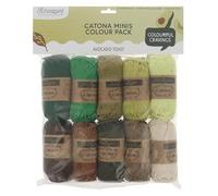 Scheepjes Catona Colour Pack 10x25g - Avocat Toast, fils pour tricot et crochet