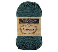 Scheepjes Catona Cotton Yarn, 244 Spruce, 1 x 25 g