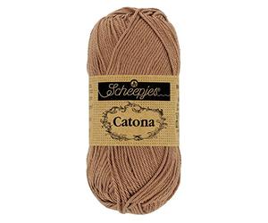 Scheepjes Catona Cotton Yarn, 503 Hazelnut, 1 x 25 g