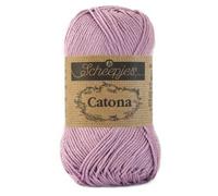 Scheepjes Catona Cotton Yarn, 520 Lavande, 1 x 25 g
