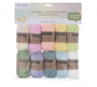 Scheepjes Catona et Chroma Color Pack 10x25g - Mélange Marshmallow