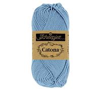 Scheepjes Catona fil coton mercerisé 50 g bleu 247