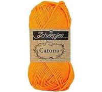 Scheepjes Catona Fil de coton, 281 mandarine, 1 x 25 g