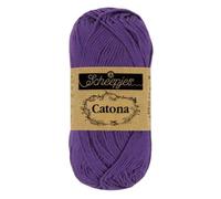 Scheepjes Catona - Laine de couleur violet profond 521
