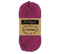 Scheepjes - Fil Scheepjes Catona 128 violet tyrien - 1 x 50 g