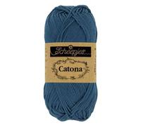 Scheepjes - Fil Scheepjes Catona 164 bleu marine clair - 1 x 50 g