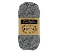 Scheepjes - Fil Scheepjes Catona 242 gris métal - 1 x 50 g