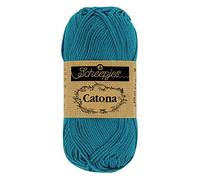 Scheepjes - Fil Scheepjes Catona 400 bleu pétrole - 1 x 50 g