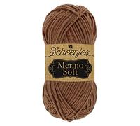 Scheepjes Merino Soft 1x50g - 607 Braque, Marron Fil à Tricoter et à Crocheter