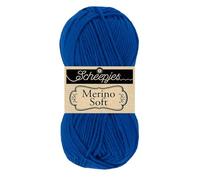 Scheepjes Merino Soft 1x50g - 611 Mondrian, Bleu Fil à Tricoter et à Crocheter