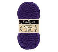 Scheepjes Merino Soft 1x50g - 638 Hockney, Violet Fil à Tricoter et à Crocheter