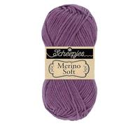 Scheepjes Merino Soft 1x50g - 639 Monet, Violet Fil à Tricoter et à Crocheter