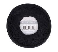 Scheepjes - Scheepjes Candy Floss 110 Jet Black (165m) Organique Mercerisé Coton Fil - 1x20g