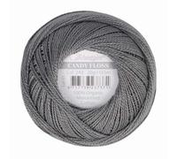 Scheepjes - Scheepjes Candy Floss 242 Metal Grey (165m) Organique Mercerisé Coton Fil - 1x20g