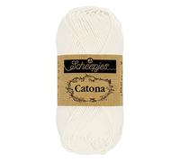 Scheepjes - Scheepjes Catona 105 de Mariée Blanc Fil - 10x100g