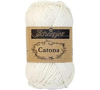 Scheepjes - Scheepjes Catona 105 De mariée Blanc Fil - 1x25g