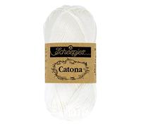 Scheepjes - Scheepjes Catona 106 Neige Blanc Fil - 10x100g