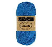 Scheepjes - Scheepjes Catona 201 Électrique Bleu Fil - 10x50g