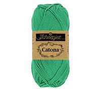 Scheepjes - Scheepjes Catona 241 Pelote de laine vert perroquet - 1 x 50 g