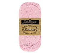 Scheepjes - Scheepjes Catona 246 Pelote de laine rose glacial - 1 x 50 g