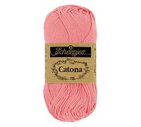 Scheepjes - Scheepjes Catona 409 Pelote de laine rose douce - 1 x 50 g