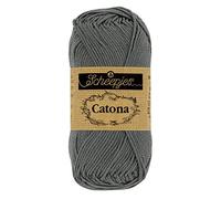 Scheepjes - Scheepjes Catona 501 Anthracite Fil - 1x50g